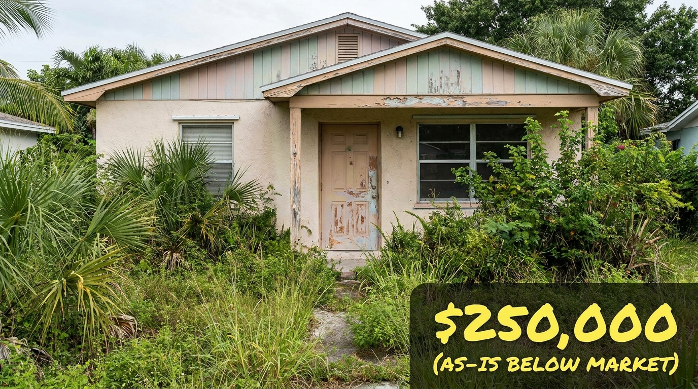 70 percent rule applied to a distressed South Florida fix and flip property acquisition