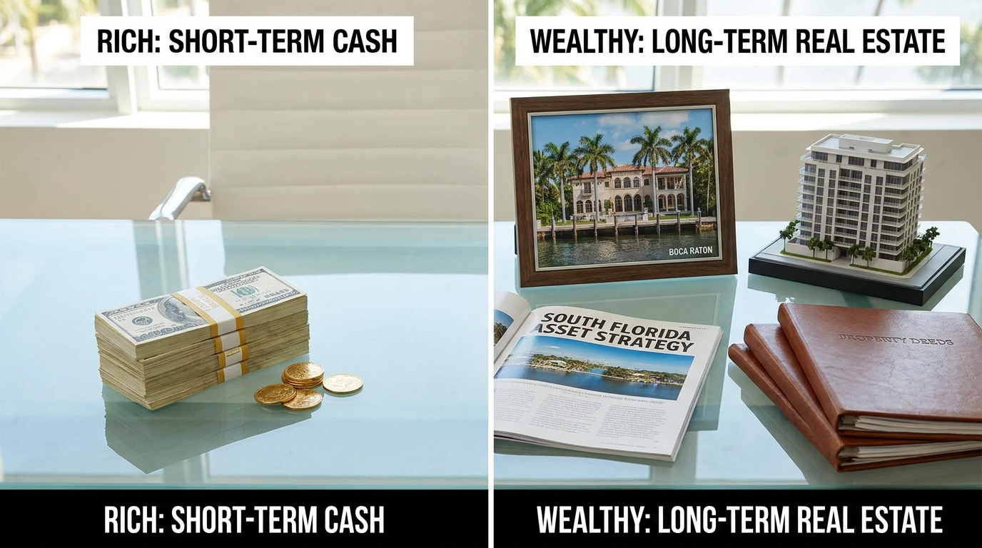 South Florida investor reviewing growing real estate portfolio assets for long-term wealth
