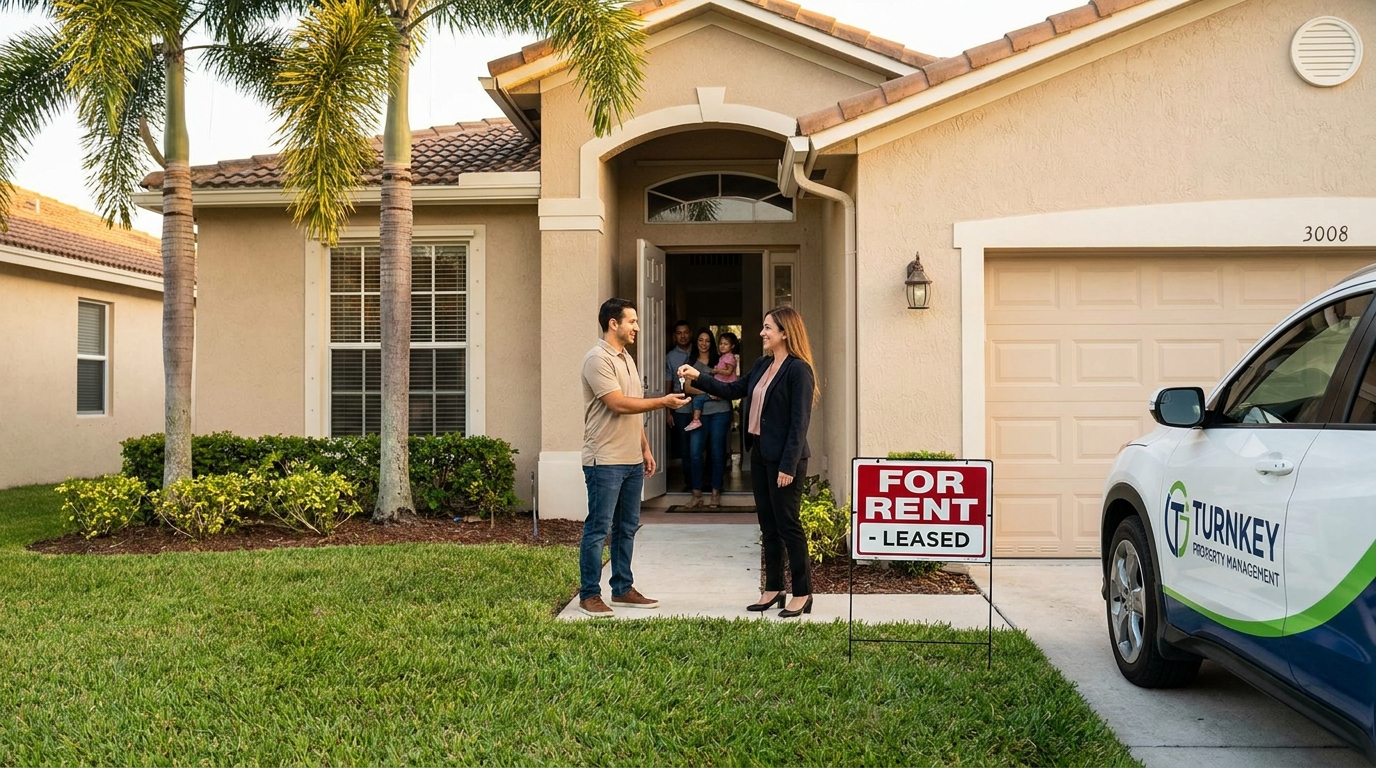 Turnkey rental property in South Florida — move-in ready home with tenant placed and property manager handing over management