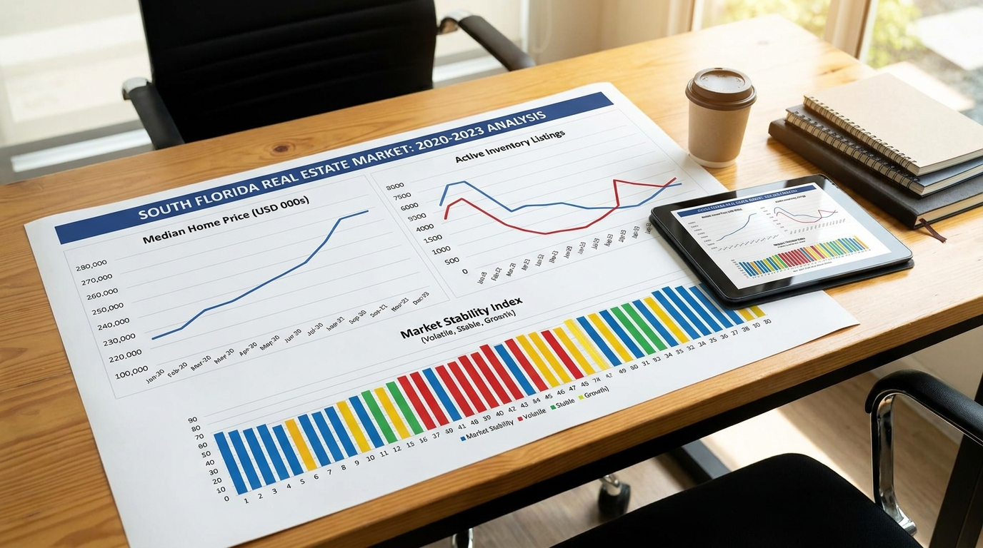 South Florida housing market data showing price stability and inventory trends